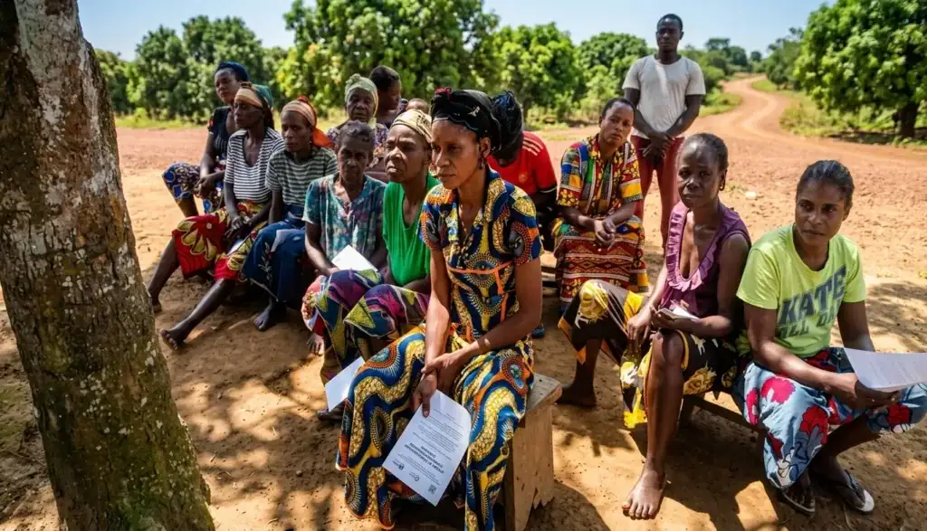 Sensibilisation des femmes autochtones du village Sala Mbama dans la Lékoumou