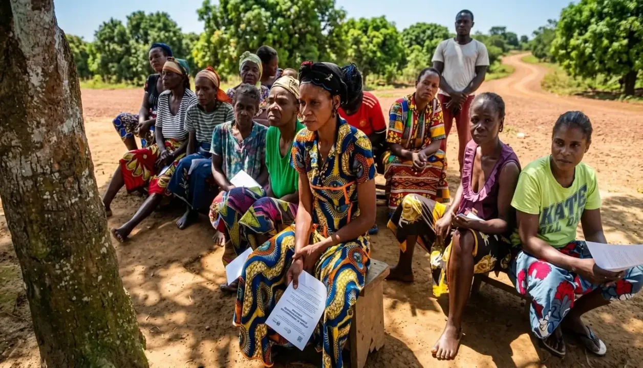 Sensibilisation des femmes autochtones du village Sala Mbama dans la Lékoumou