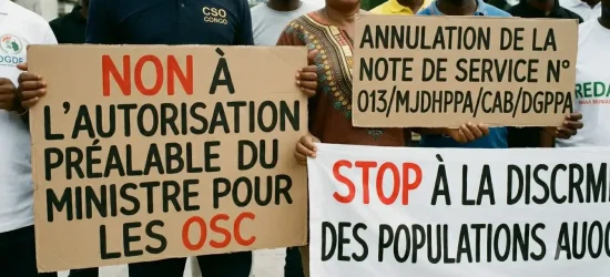 Déclaration de la société civile congolaise contre la note de service de la DGPPA concernant les peuples autochtones.